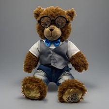 Build A Bear Harry Potter Bear Plush Stuffed Animal Brown Curly Hair BAB Toy 17  