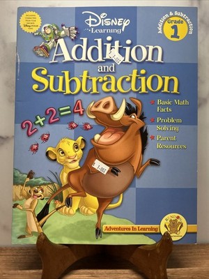 Disney Learning Addition and Subtraction Grade 1 Homeschool NEW