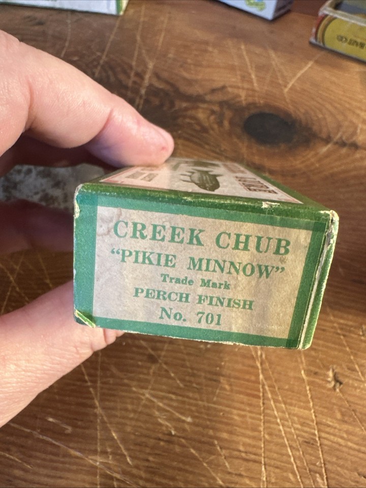Lot 4 Boîtes Creek Chub Vides - Vintage USA - Collection Pêche