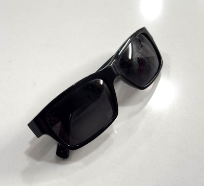 VonZipper Sunglasses Black Frame Dark Lens Rectangle Wrap Y2K Mens Womens