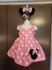 Disney Minnie Mouse sundress w/Minnie Ears size 2T Ready to ship-Discounted