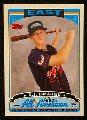 2006 Topps AFLAC ALL AMERICAN D.J. LeMahieu High School Rookie RC RARE !!! YANKS
