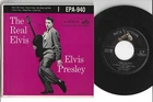 ROCKABILLY 45 E.P. w/ PIC COVER - ELVIS PRESLEY -THE REAL ELVIS - HEAR -1956 RCA