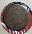 1885 US Indian Head Cent! Good! Harder to Find! Lower Mintage! Old US Coin!