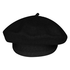 choyaxo French Beret Hats Solid Classic for Women One Size, Black
