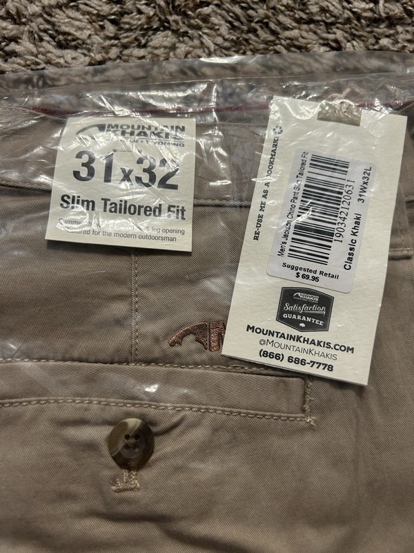 Mountain Khakis Jackson Chino Slim Tailored 31x32