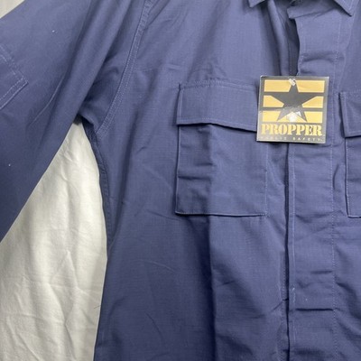 NWT Propper BDU Coat Jacket Mens Size LR Navy Blue Combat Tactical