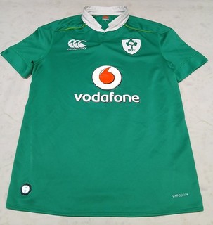 Ireland IRFU 2016/17 Canterbury Men's Size M Home Original Rugby Shirt Green