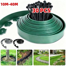 10-40M Lawn Edge Border Garden Edging For Paths Drives Flower Grass Pegs include