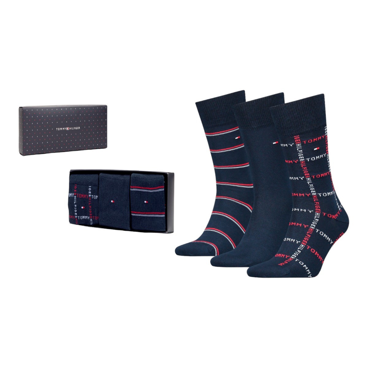 Мужские НОСКИ Tommy Hilfiger Herrenkleidung Socken 701224445001 TH ПОДАРОЧНАЯ КОРОБКА 3P GRID ST 7890₽