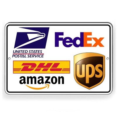 Package Delivery/ Drop Off Instructions Sign / Decal   /  Usps Fedex Ups Ms023