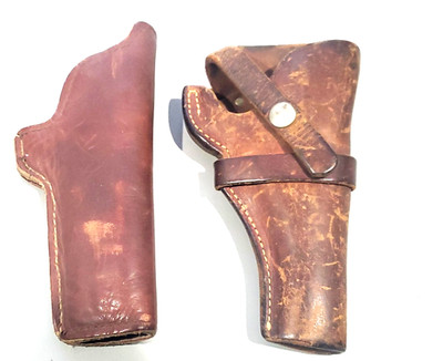 Vintage George Lawrence Leather Holster RH  538 Fits 4'' 22 Plus an Extra Holster