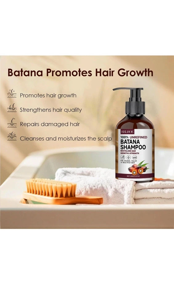 Batana Oil Shampoo And Conditioner Thickening Hair Bundle For Stronger Hair - Image 3 of 4