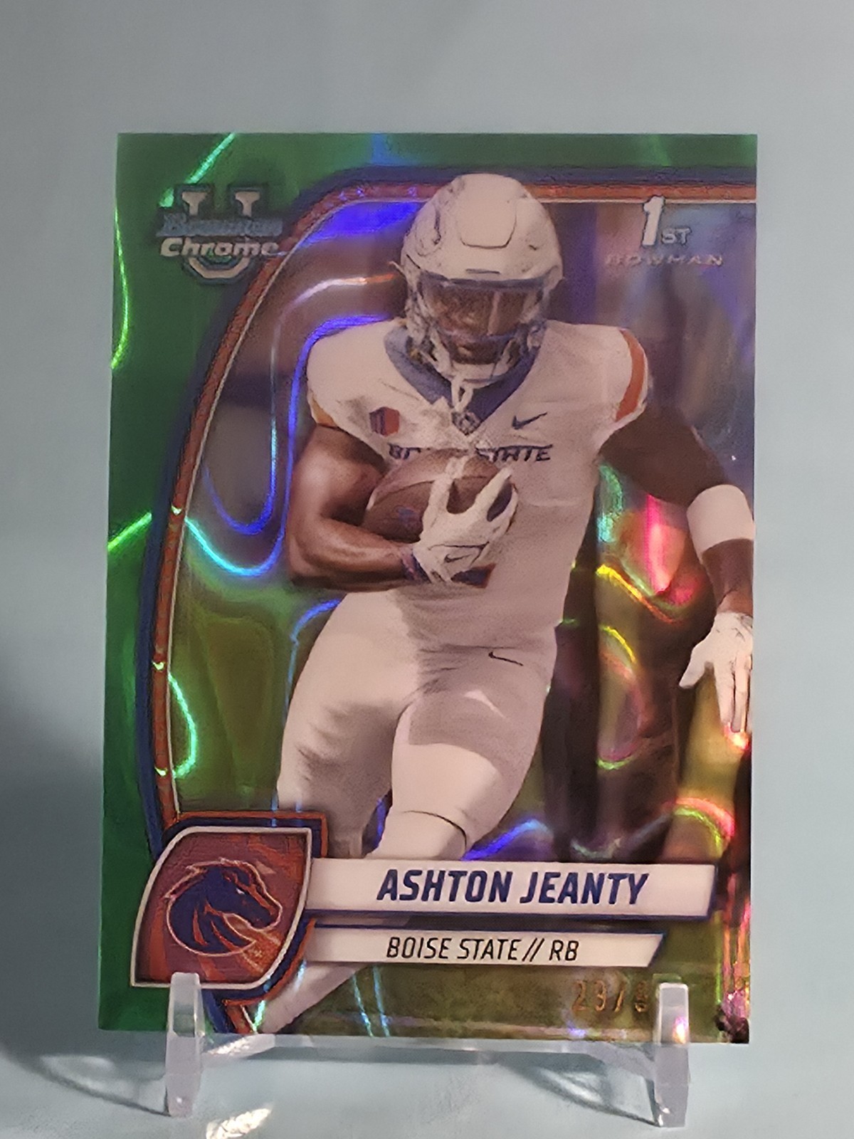2024 Bowman University Chrome - Ashton Jeanty #17 Green Lava/99 (RC)