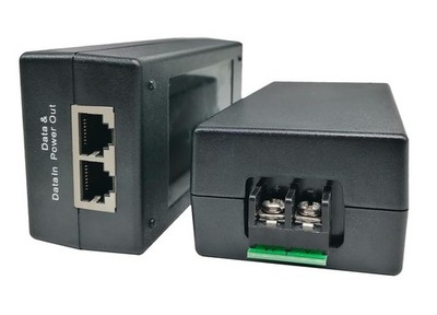 24V Gigabit POE Injector | 12/24V (12-36V) DC Input | 24V/1A 24W DC PoE Out |...