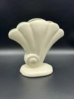 VTG Pottery Red Wing #892- Cream Shell Shape Vase-Pale Green Inside