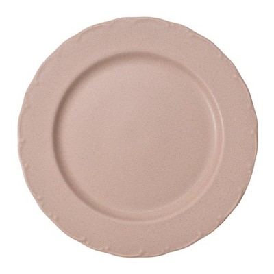 East Table Rim Plate, Large Dish, Dusty Pink, 23.8Cm X 2.1Cm (Height), Fina, Mi_