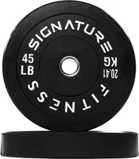 Olympic Bumper Plates Set, 2" Weight Plates for Strength Training & Weightliftin