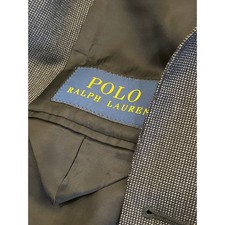 Polo Ralph Lauren 42R Sport Coat Mens Navy Blue Wool Blazer Made in Italy