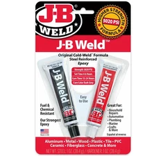 J-B Weld 8276 KwikWeld Quick Setting Steel Reinforced Epoxy - Dark Grey 2 oz