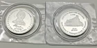 TWO (2) 1/2 oz .999 Silver Rounds -- ASW = 1 ozt total