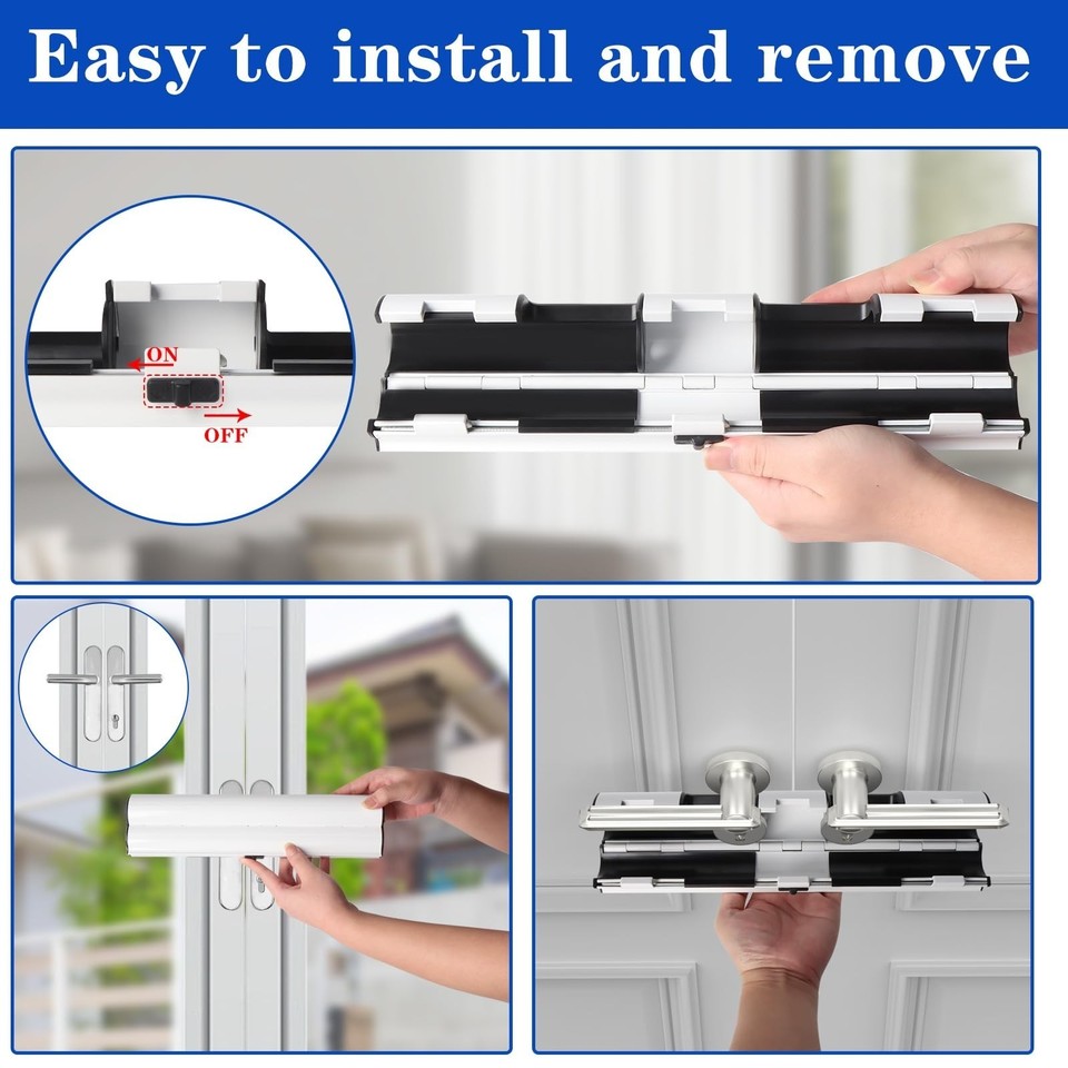 Patio Door Security Lock High Security French Door Security Lock push ...