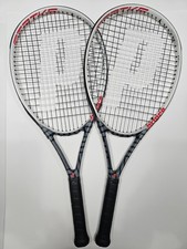 2 Prince Strike 110 Tennis Racquets Power Level 775 Grip 4 1/4 Barley Used