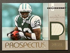 2006 Fleer Hot Prospects #PR-LW Leon Washington /250 Prospectus Jersey