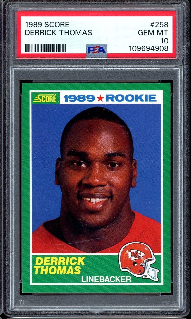 1989 Score Football #258 Derrick Thomas PSA 10