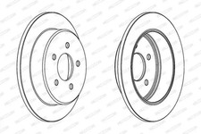 2x Disque de frein plein DDF1378 FERODO pour FORD USA EXPLORER