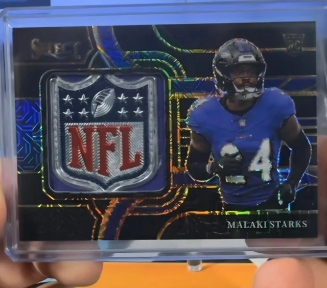 2025 Select Malaki Starks Black 1/1 NFL Sheild RC Ravens