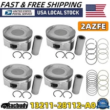 2AZFE New Pistons Rings Kit For Toyota Matrix Solara Camry RAV4 Scion tC XB 2.4L