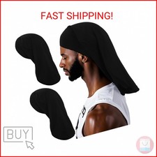 2Pcs Dread Caps for Men, Dreadlock Cap Mens, Long Hair Dreads Head Stocking Wrap