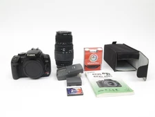 Canon EOS Rebel XTi 400 Digital SLR w Sigma Auto Lens 70-300mm 1:4-5.6 Battery