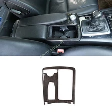 For Benz C-Class 2011-14 Center Console Gearbox Water Cup Panel Black Wood Grain