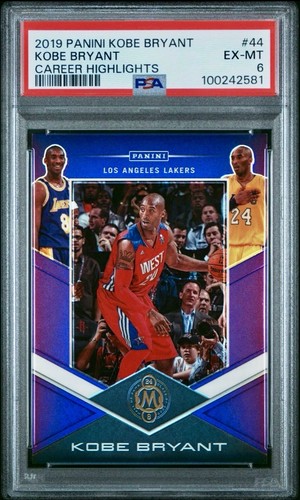 2019 Kobe Bryant Career Highlights Card #44. 21 Out Of 24! PSA 6