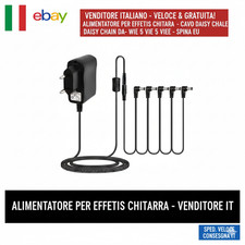 Alimentatore Rowin 5 Vie per Pedali Chitarra – 9V DC Multiplo Effetti