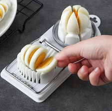 1pc 2-in-1 Egg Cutter Multifunctional Stainless Steel Wire Kitchen Tool - NEW