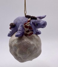 VTG Disney Winnie The Pooh EEYORE ON SNOWBALL Christmas Ornament