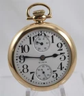 1910 Elgin B.W. Raymond 19 J Grade 240 Adj Lever Set RR 18s 10K GF Pocket Watch