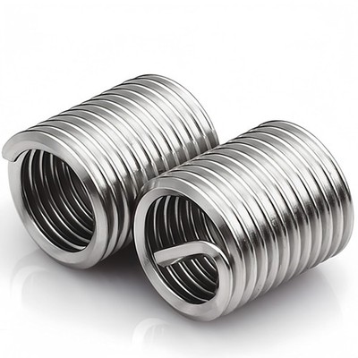 M6 x 1mm x 2D Helicoil Wire Inner Thread Inserts, Coiled M6*1*2d, Silver