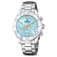 Festina Damenuhr Boyfriend Collection F20603/4 – Edelstahl & Hellblau