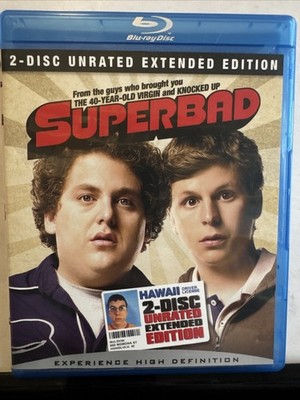 Superbad Unrated Extended Edition (Blu-ray 2 Disc Set 2007) Seth Rogen Rare OOP