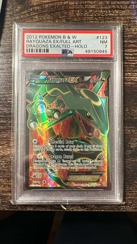 Rayquaza Dragons Exalted 123/124 PSA 7