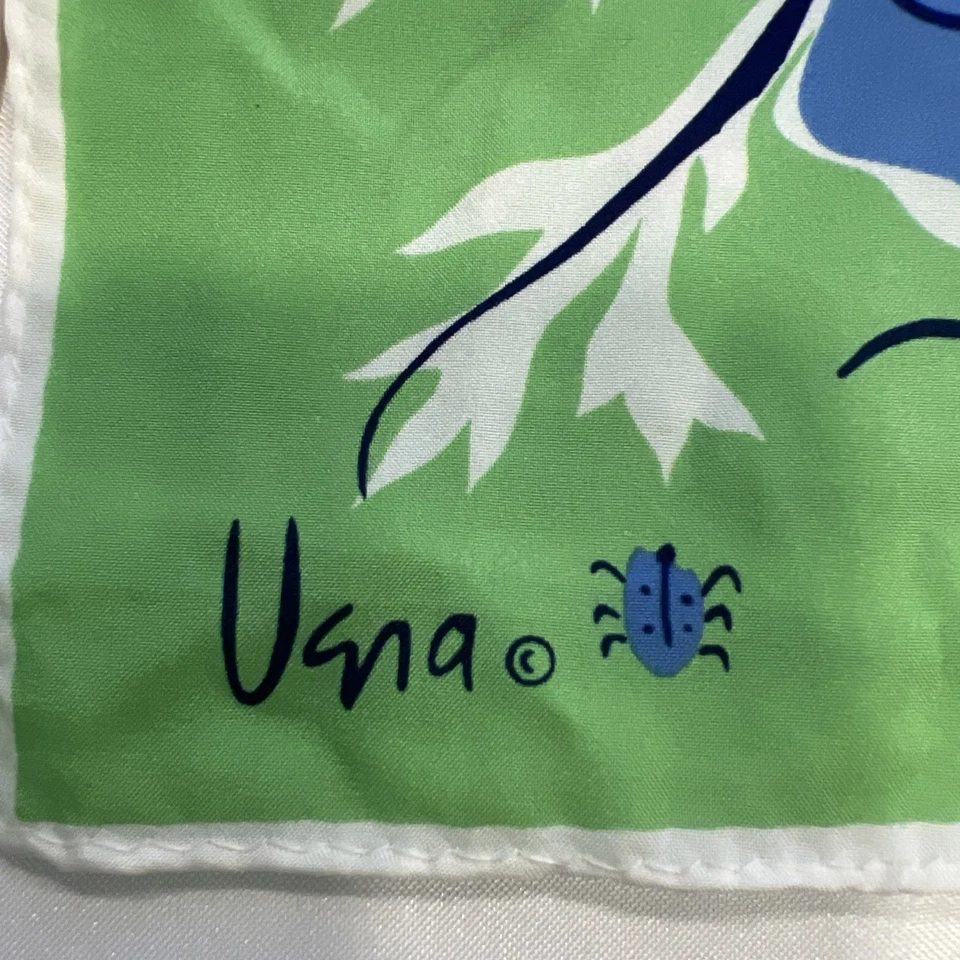 Винтажный VERA цветочный дизайн длинный прямоугольник шарф шеи головы волосы новый с Ярлыками без дыма - Изображение 3 из 4