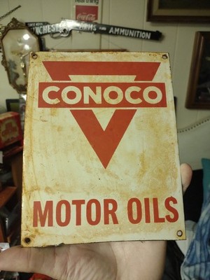 Vintage Rare Conoco Sign - 8