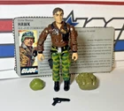 GI Joe Hawk 1986 v2 *100% COMPLETE w/File Card, Near Mint, TIGHT!* Vintage ARAH