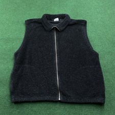 Vintage Columbia Deep Pile Vest Mens XL Black...