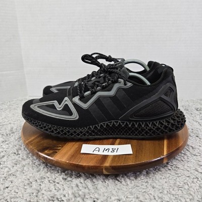 Adidas Mens 9.5 ZX 2K 4D Triple Core Black Athletic Gym Daily Sneakers FZ3561