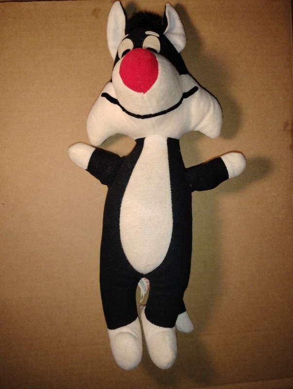 Sylvester Cat Plush 1971 Warner Bros Looney Tunes 18” Cartoon Plush Toy Vintage